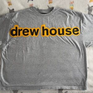 Drew House Cropped Gray T-Shirt
